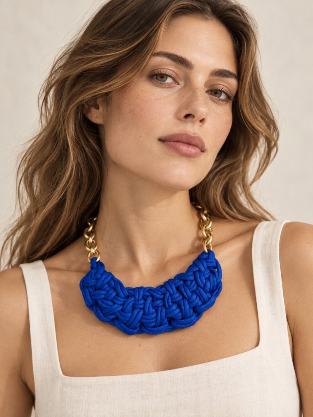 Vintage OGJM for J.Crew Hyacinth Necklace Statement Necklace Capsule Collection